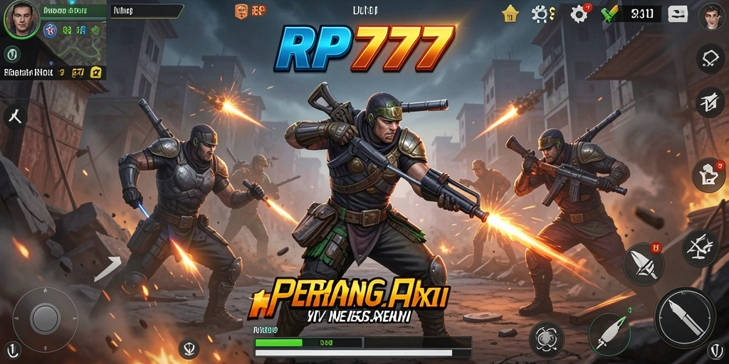 Tampilan gameplay RP777 yang menegangkan dan penuh aksi.