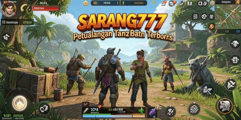 Tangkapan layar dari gameplay <strong>SARANG777</strong> yang menunjukkan dunia terbuka yang kaya dan menawan.