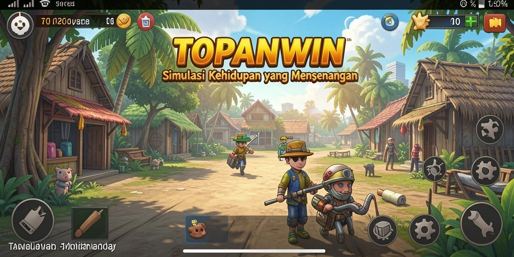 Tampilan gameplay seru di dalam TOPANWIN yang penuh interaksi.